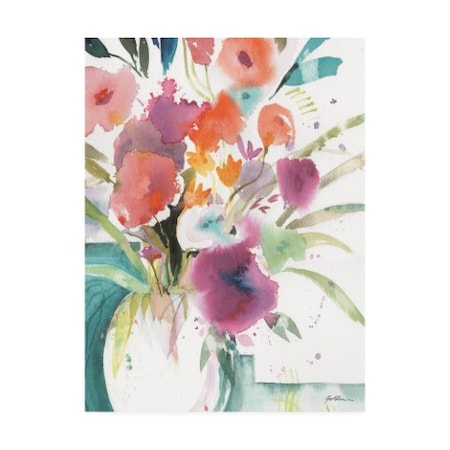 Sheila Golden 'Bright Flowers 5' Canvas Art,24x32